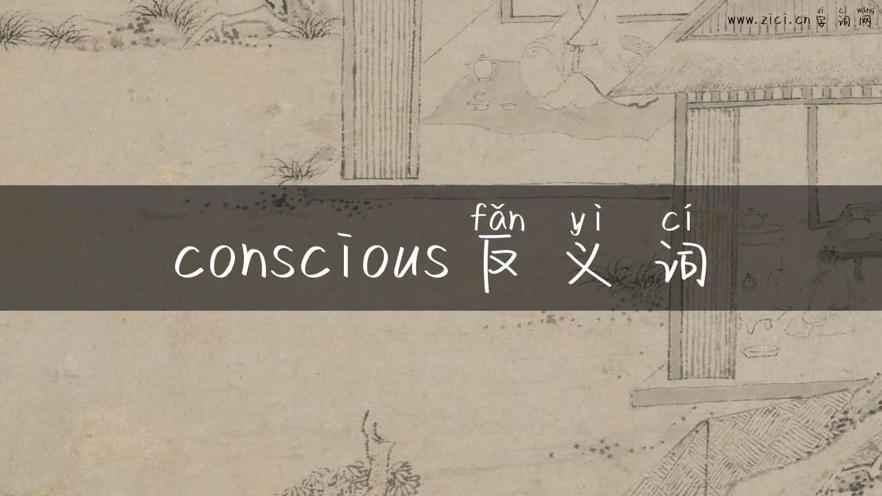 conscious反义词