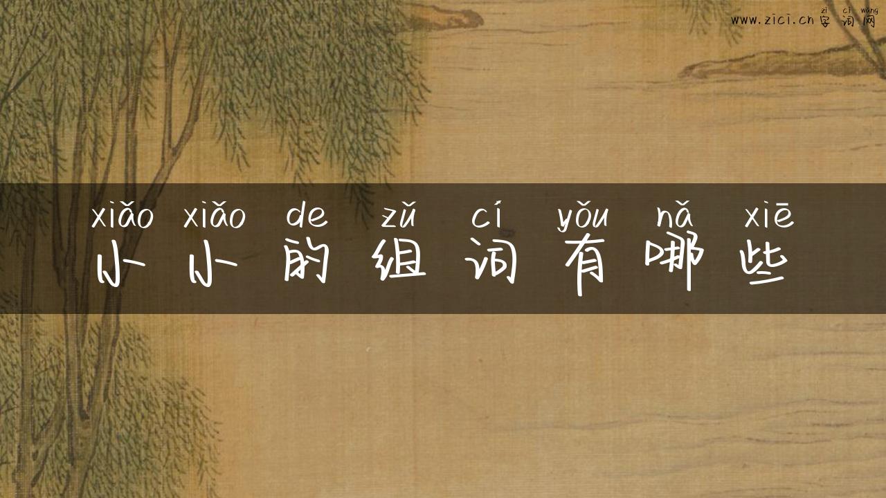 小小的组词有哪些