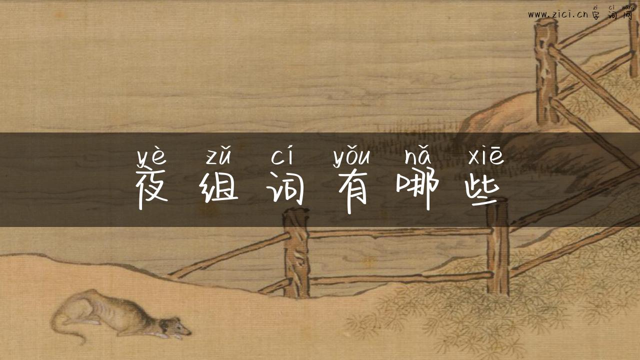 夜组词有哪些