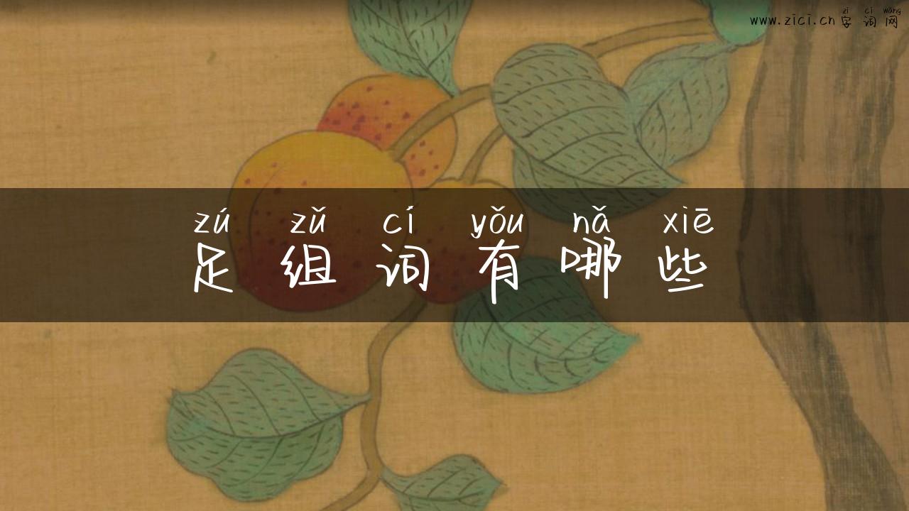 足组词有哪些