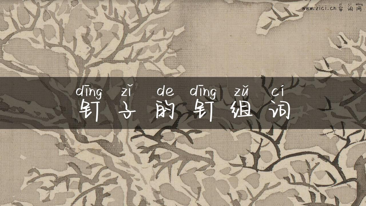 钉子的钉组词