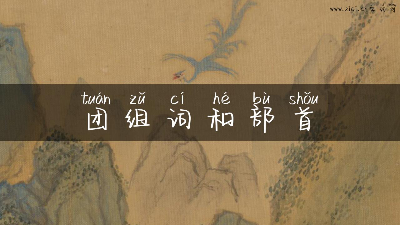 团组词和部首