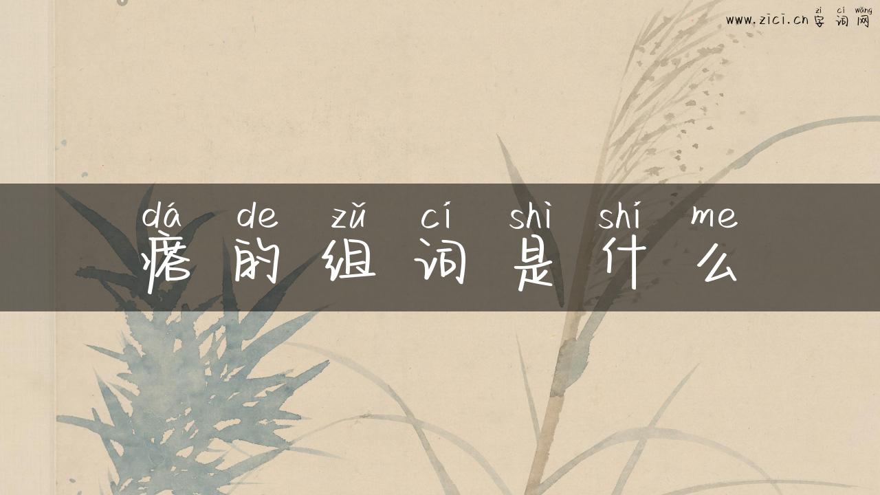瘩的组词是什么