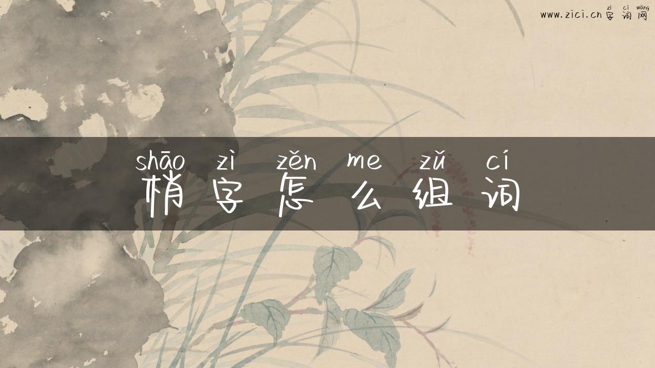 梢字怎么组词
