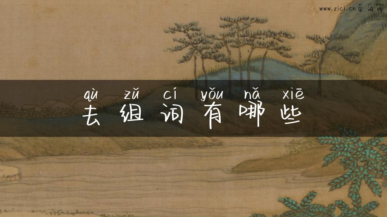 去组词有哪些