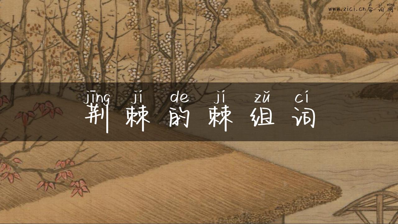荆棘的棘组词