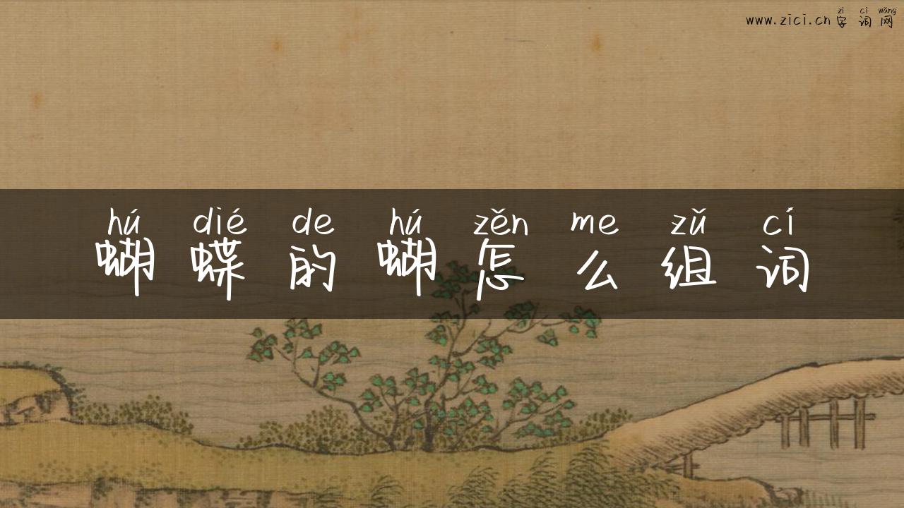 蝴蝶的蝴怎么组词