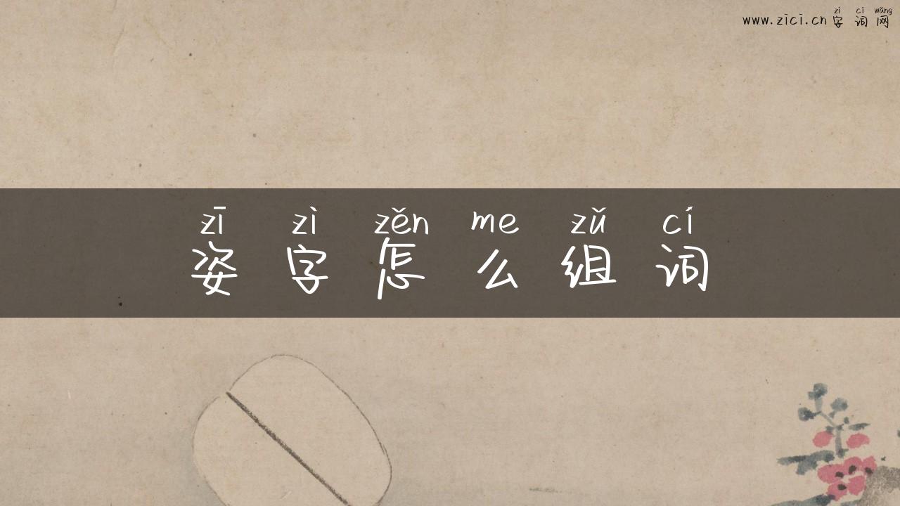 姿字怎么组词