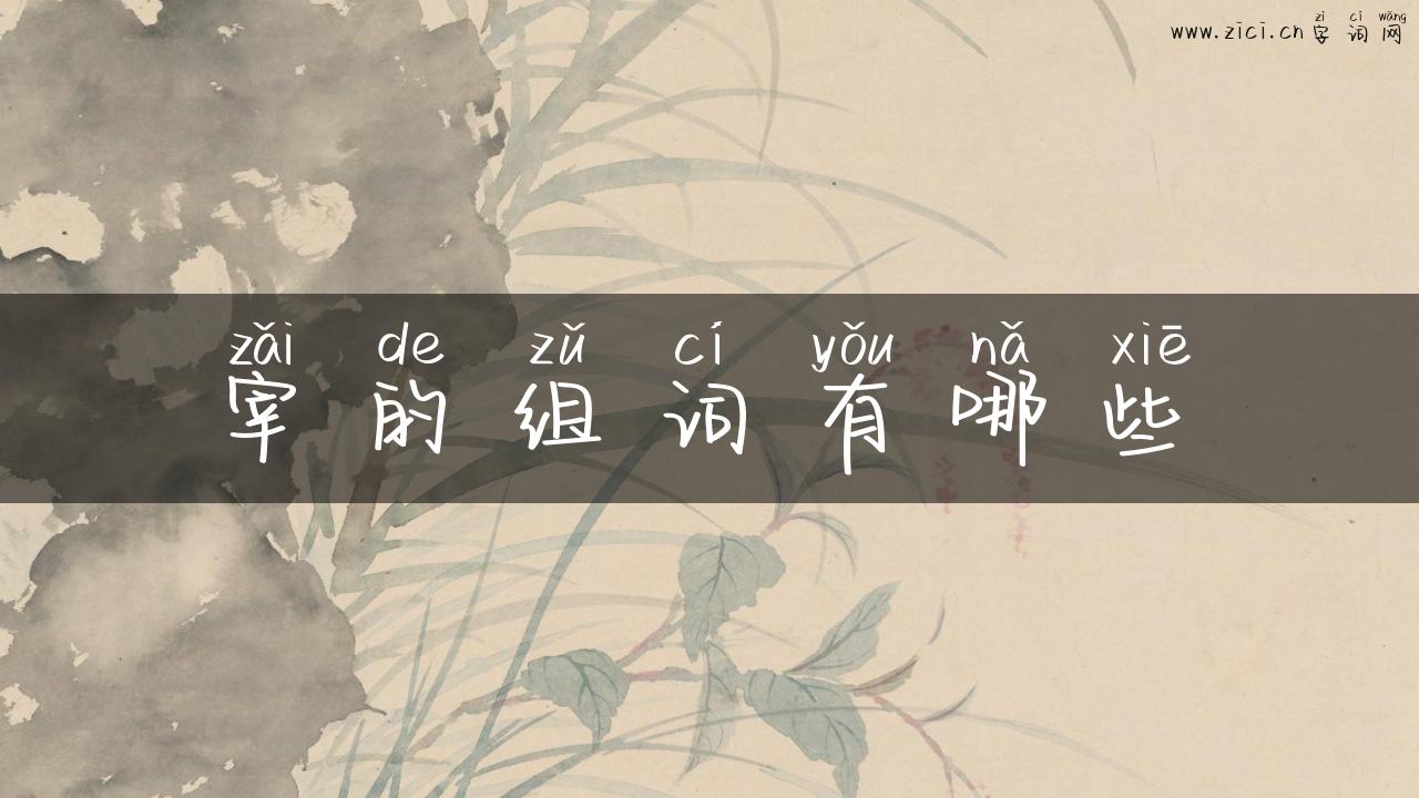 宰的组词有哪些