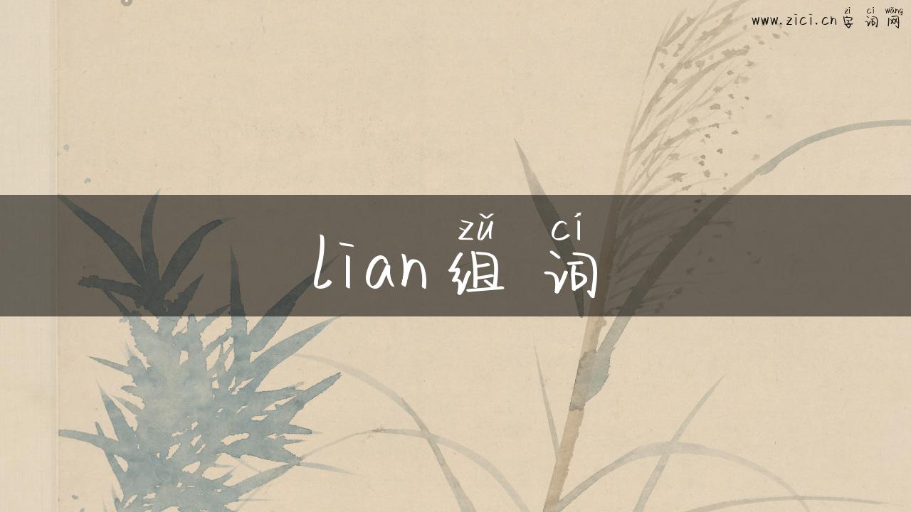 lian组词