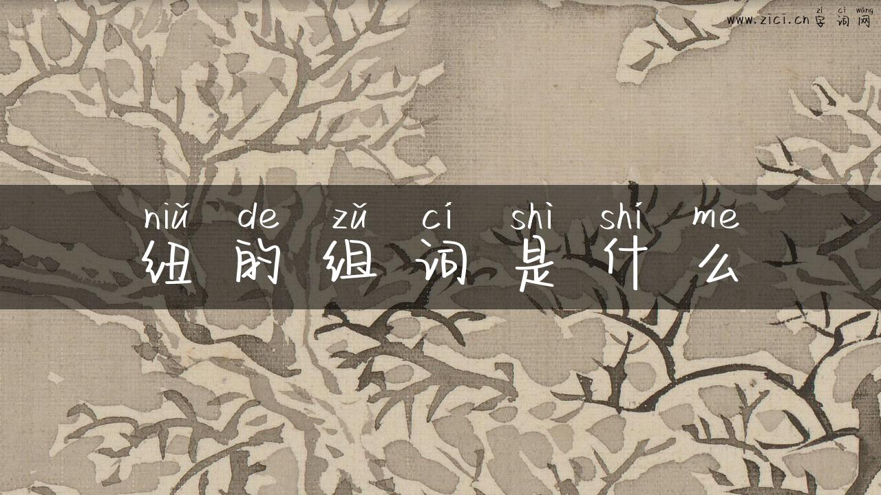 纽的组词是什么