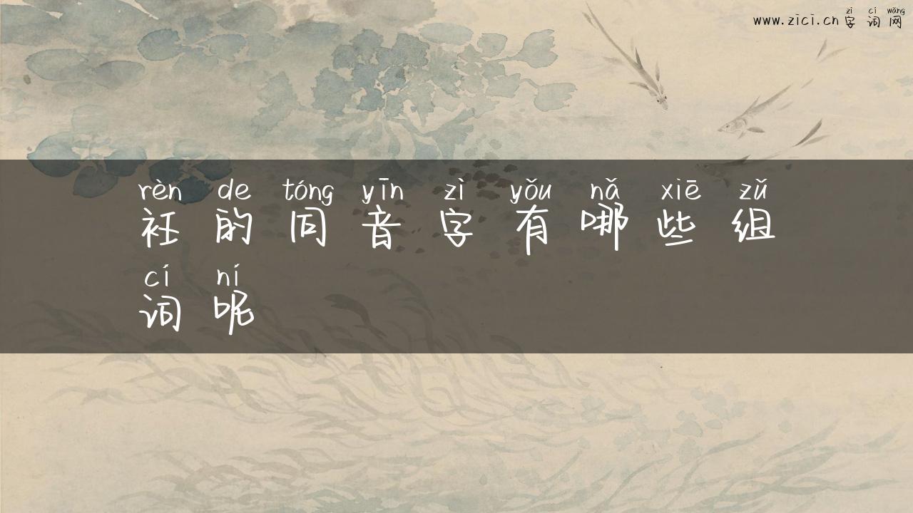 衽的同音字有哪些组词呢