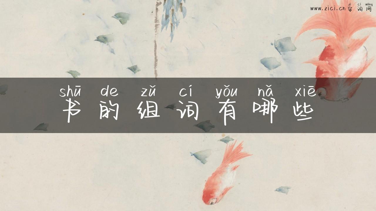 书的组词有哪些