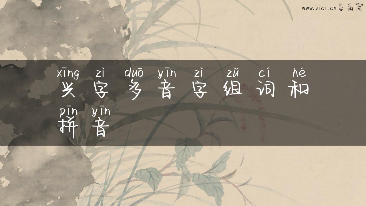 兴字多音字组词和拼音