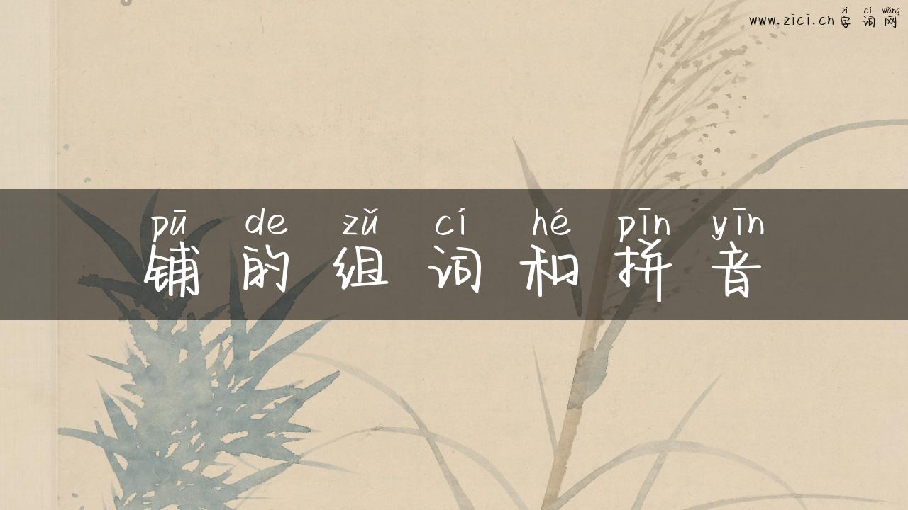 铺的组词和拼音