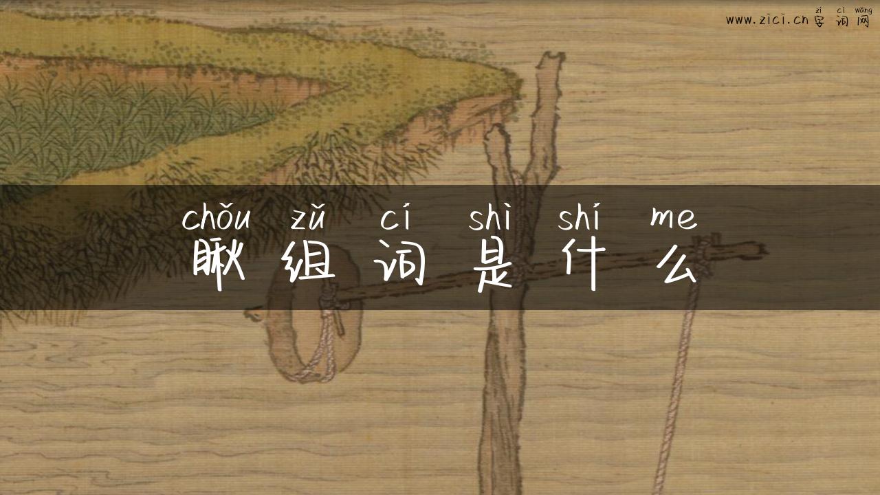 瞅组词是什么