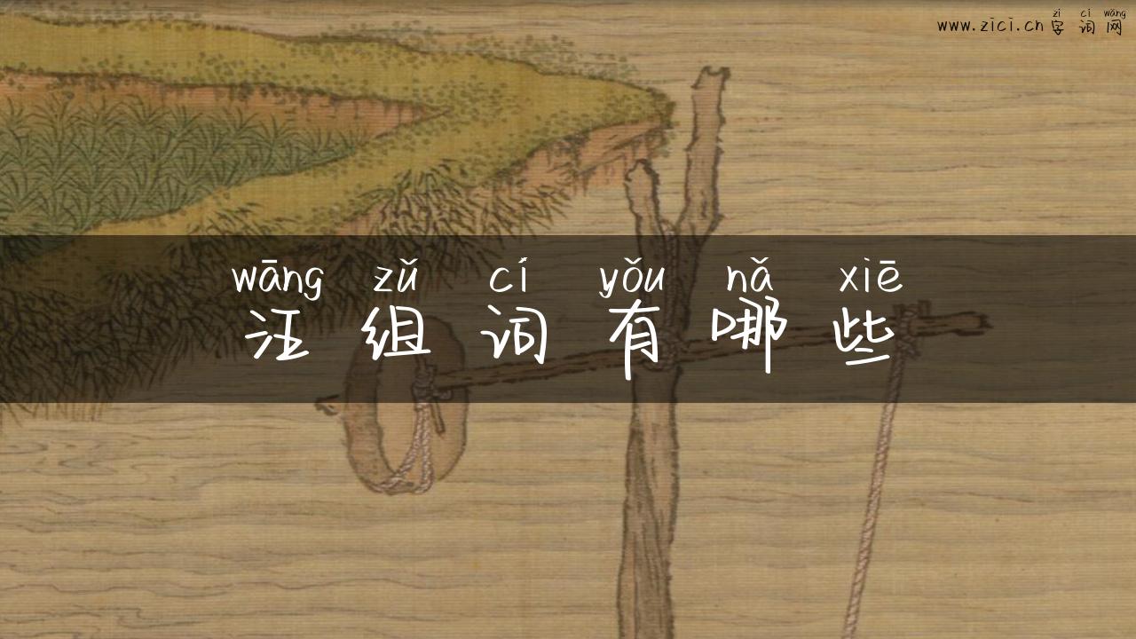 汪组词有哪些