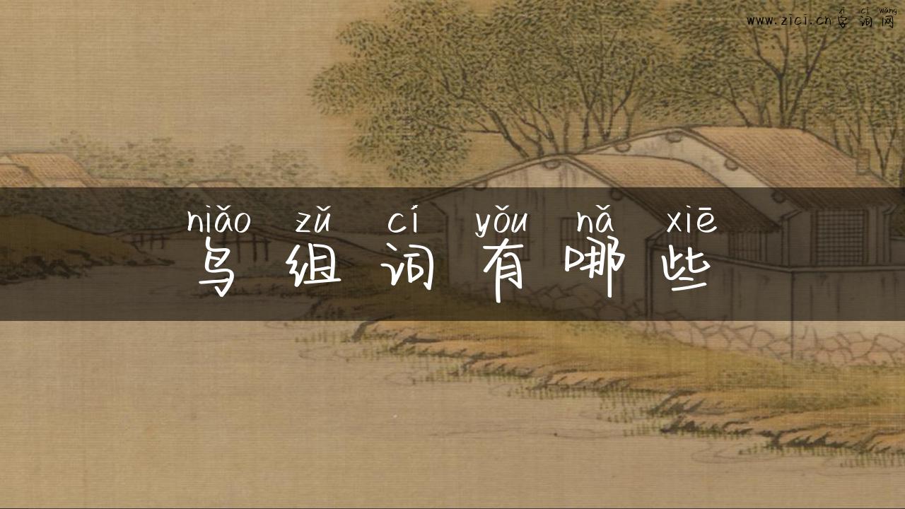 鸟组词有哪些