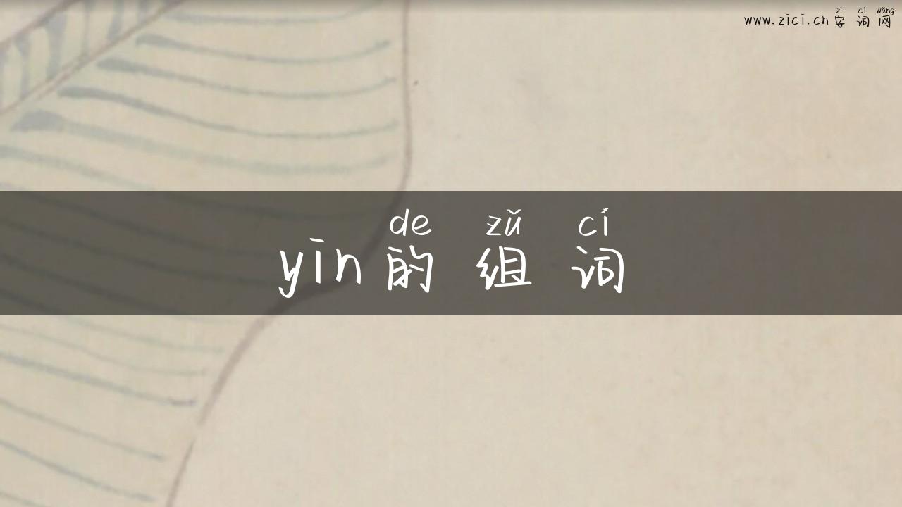 yin的组词