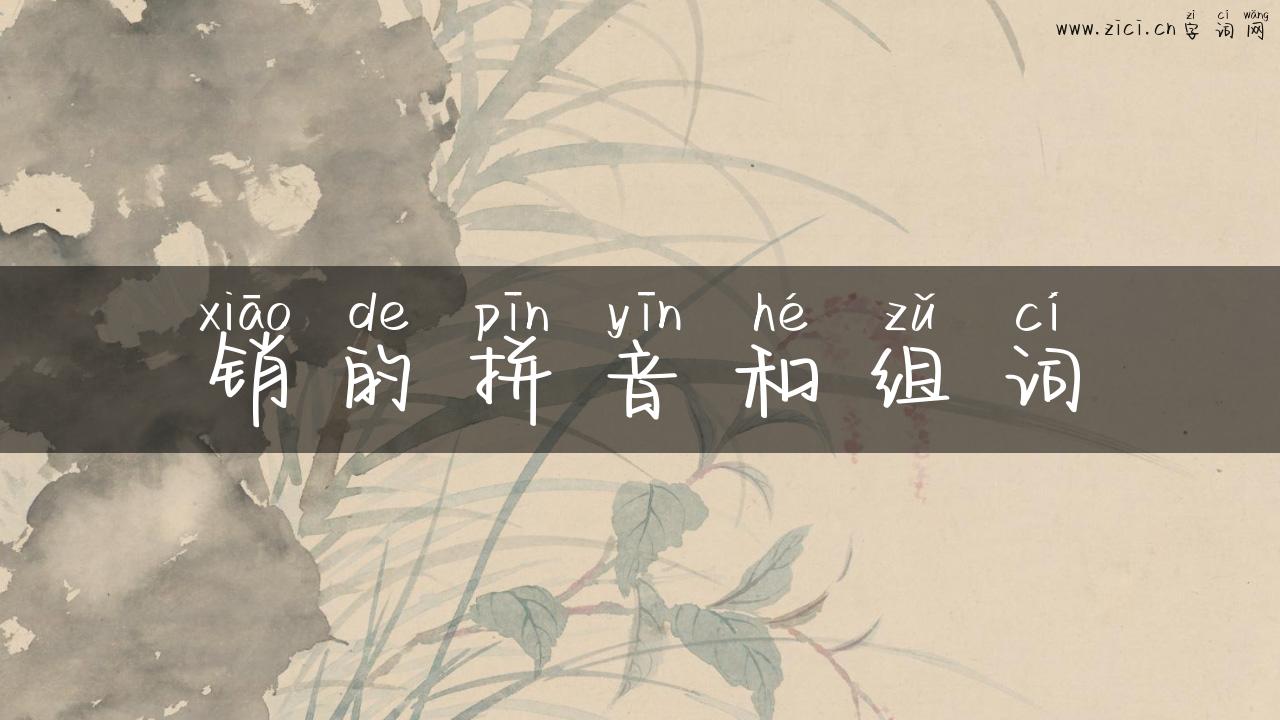 销的拼音和组词
