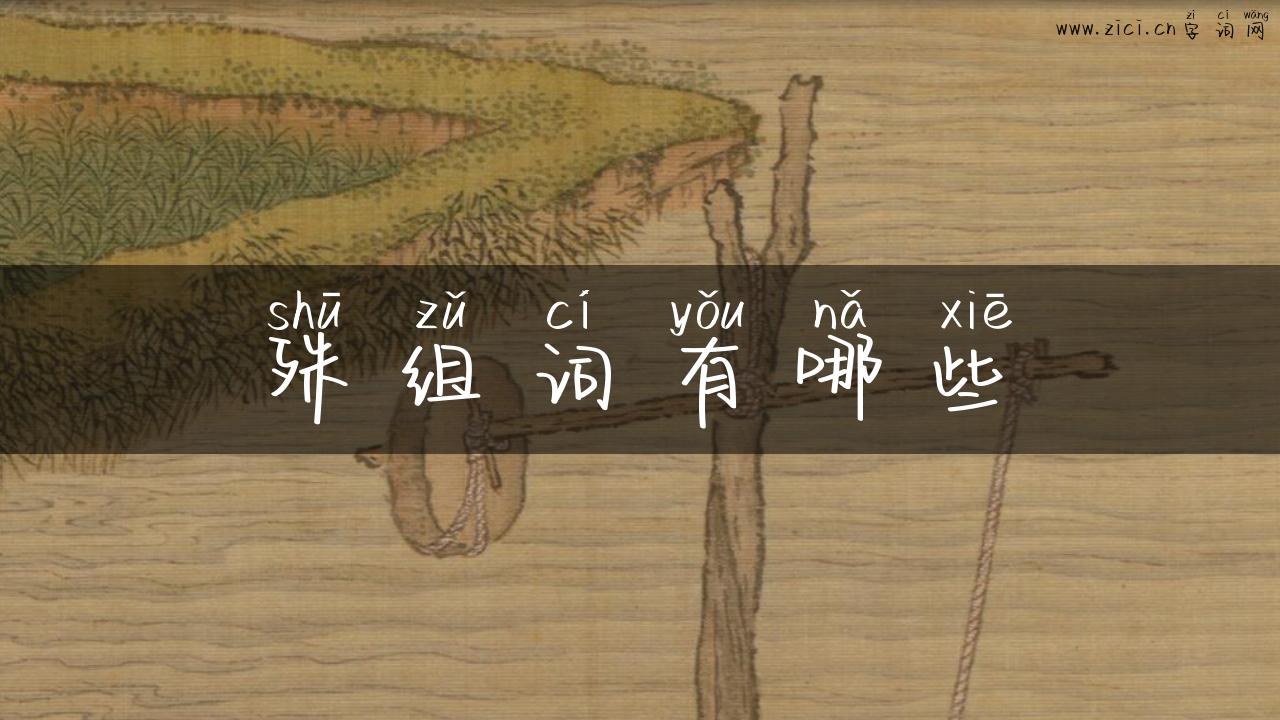 殊组词有哪些