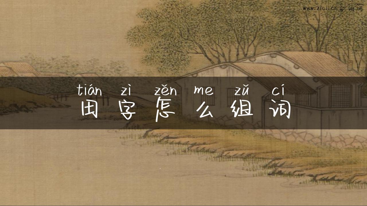 田字怎么组词
