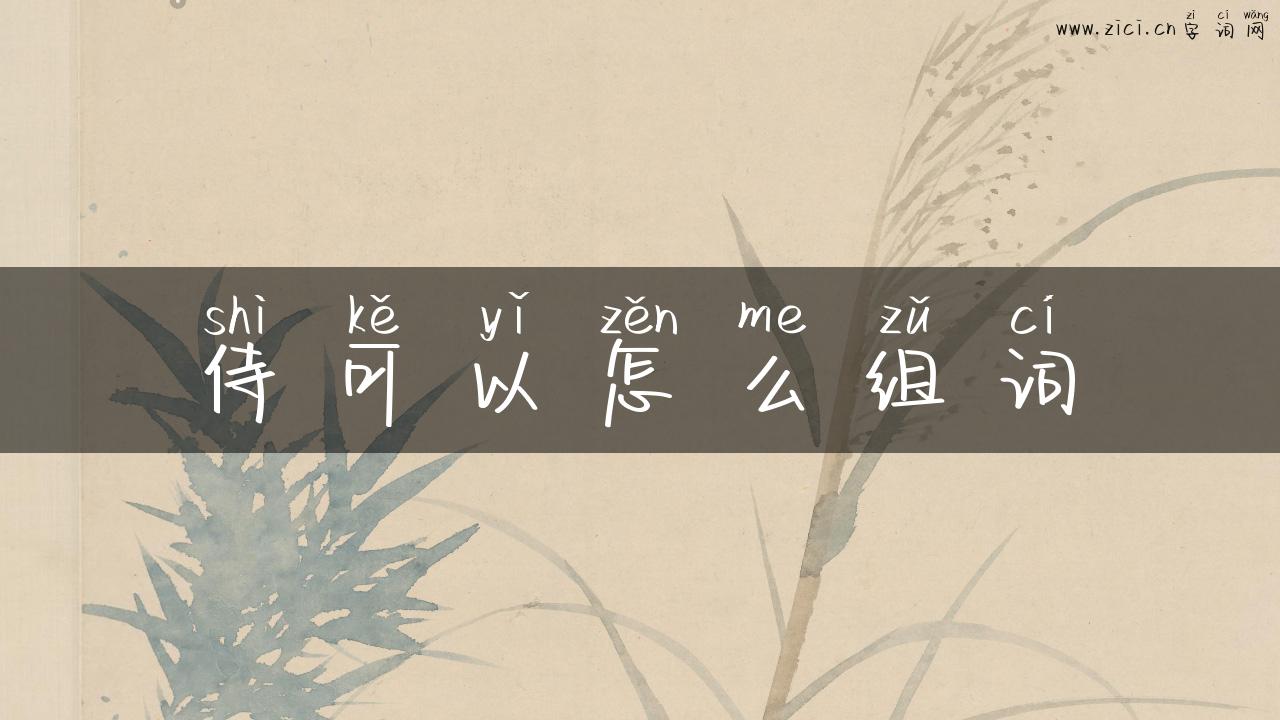 侍可以怎么组词