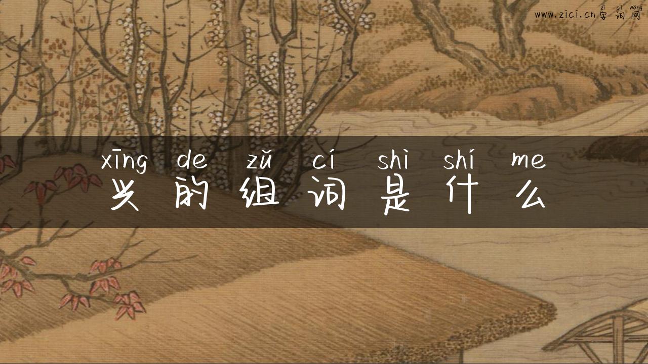 兴的组词是什么