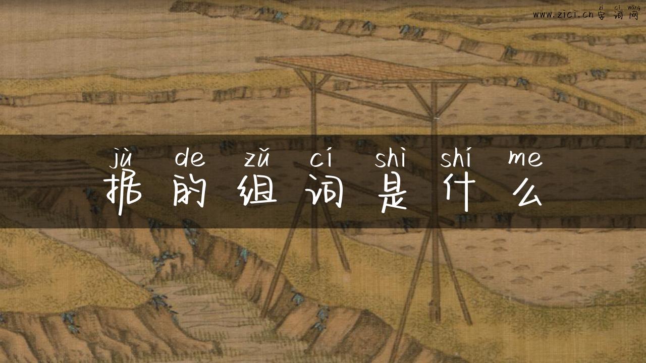 据的组词是什么