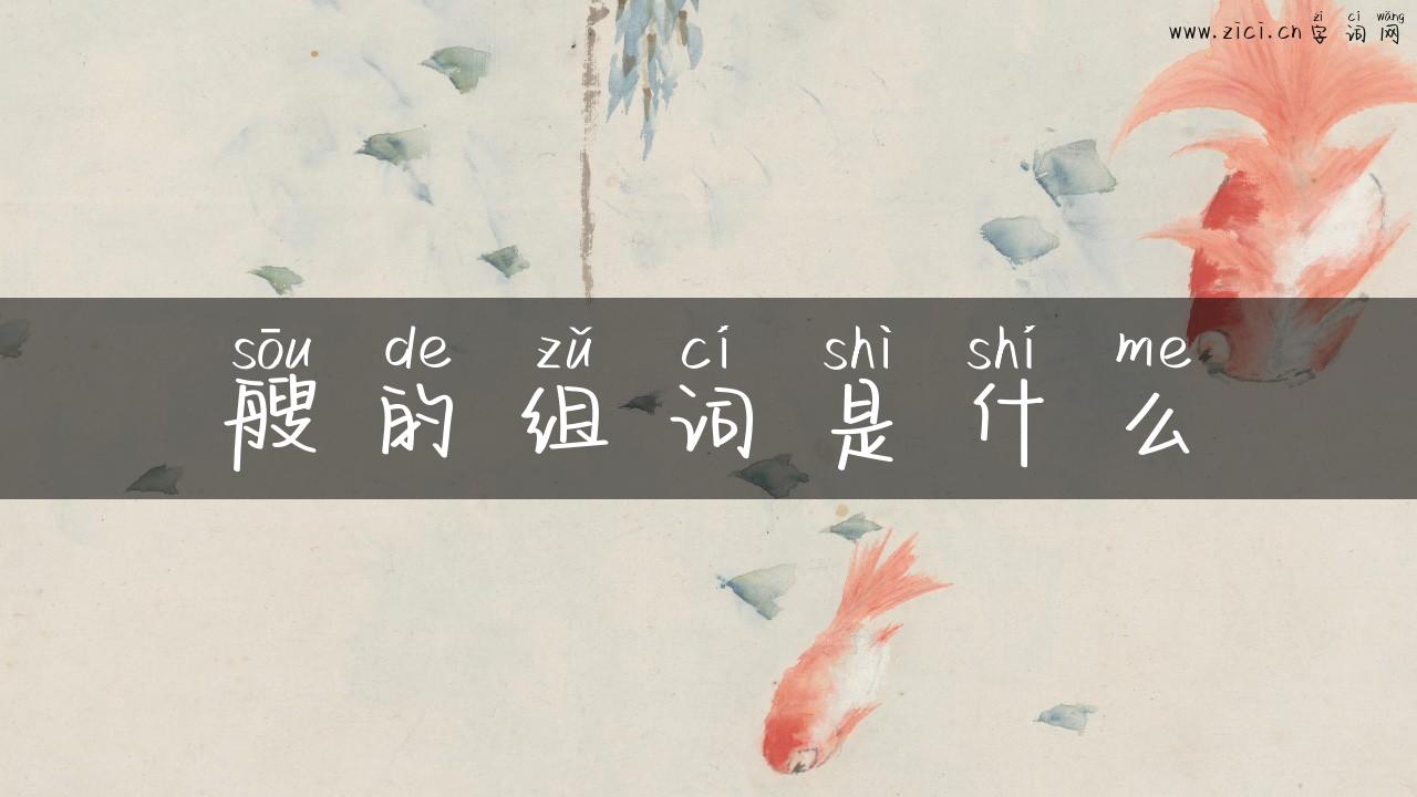 艘的组词是什么