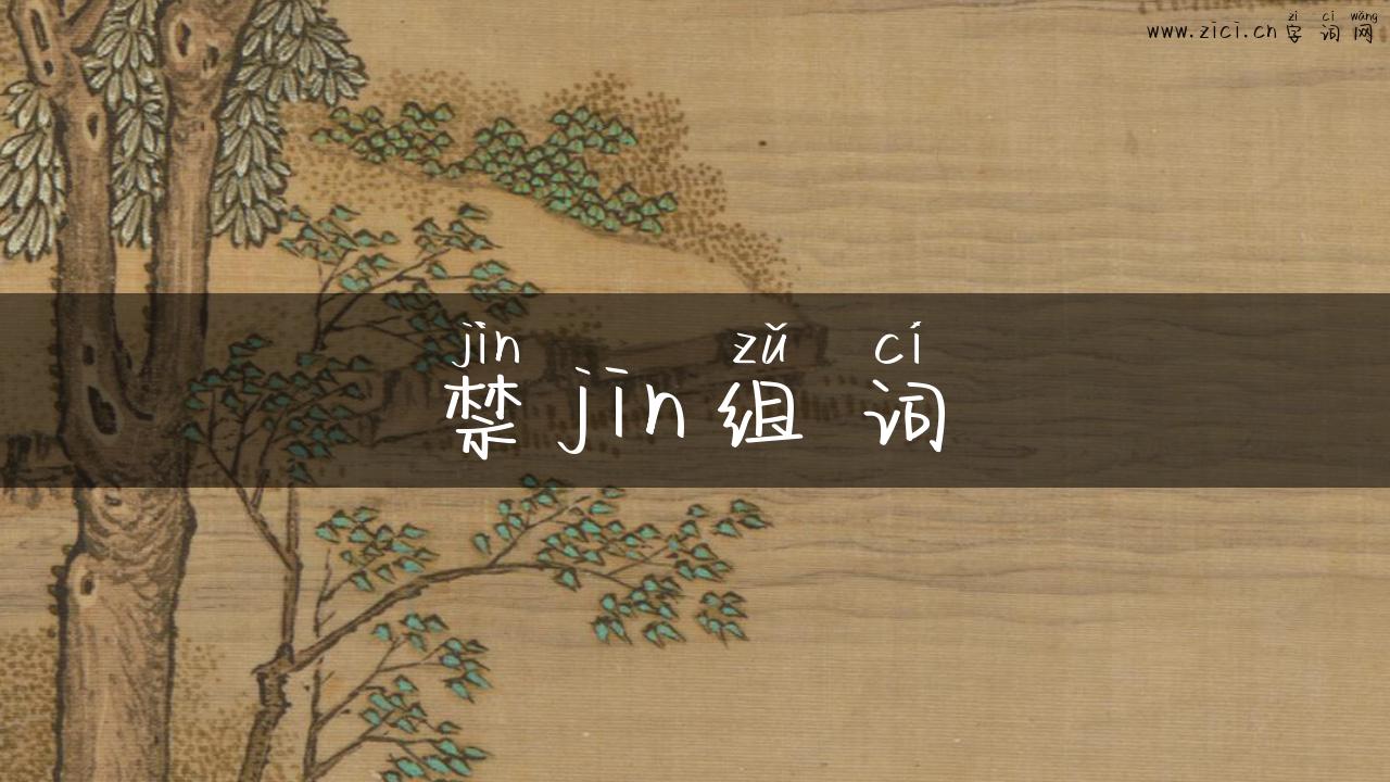 禁jin组词