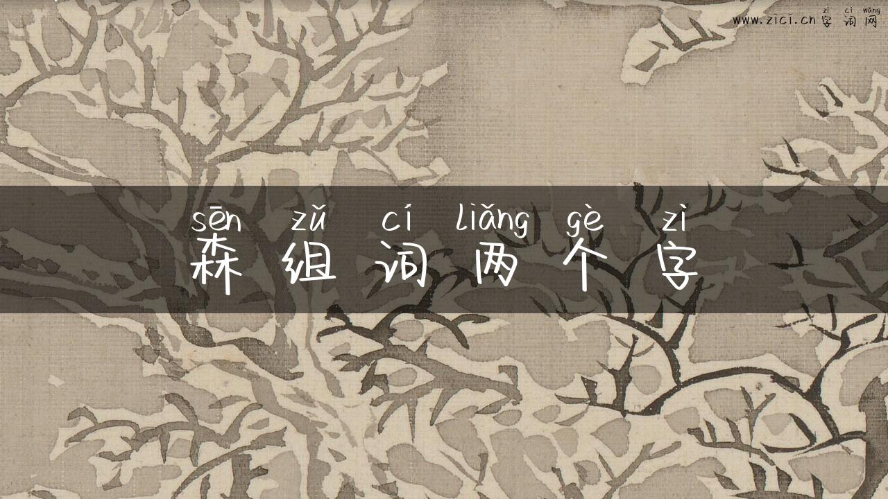 森组词两个字