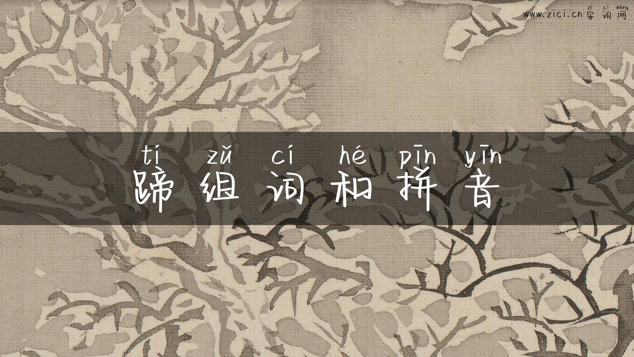 蹄组词和拼音