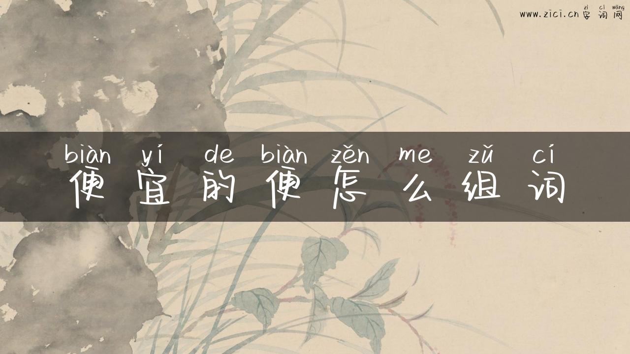 便宜的便怎么组词