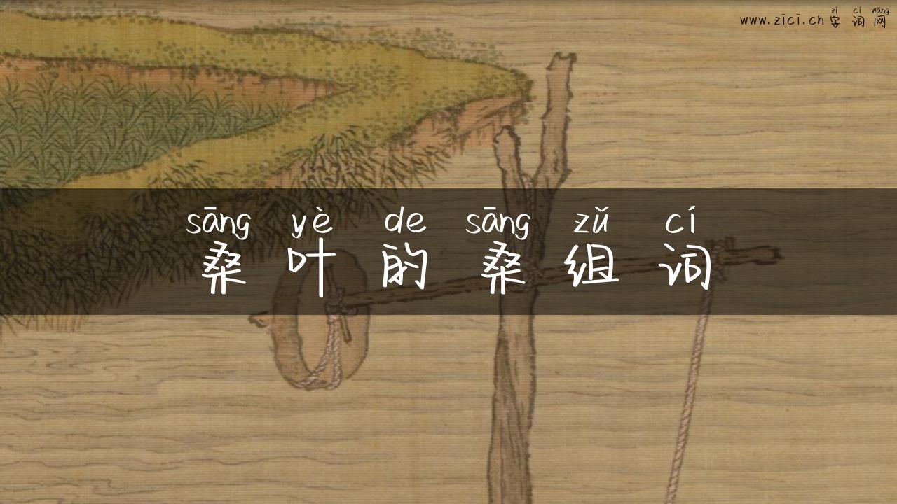 桑叶的桑组词