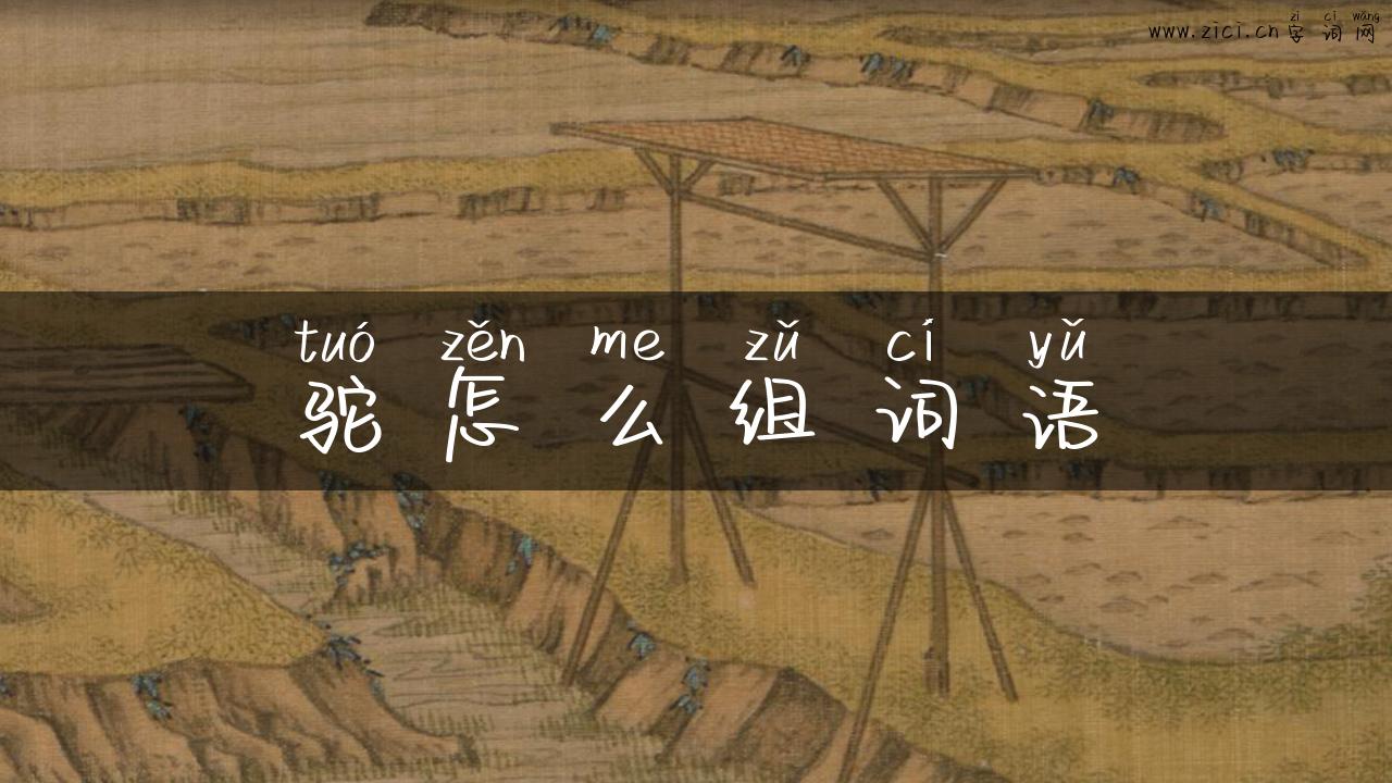 驼怎么组词语