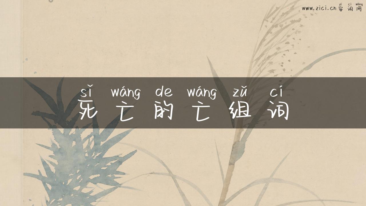 死亡的亡组词