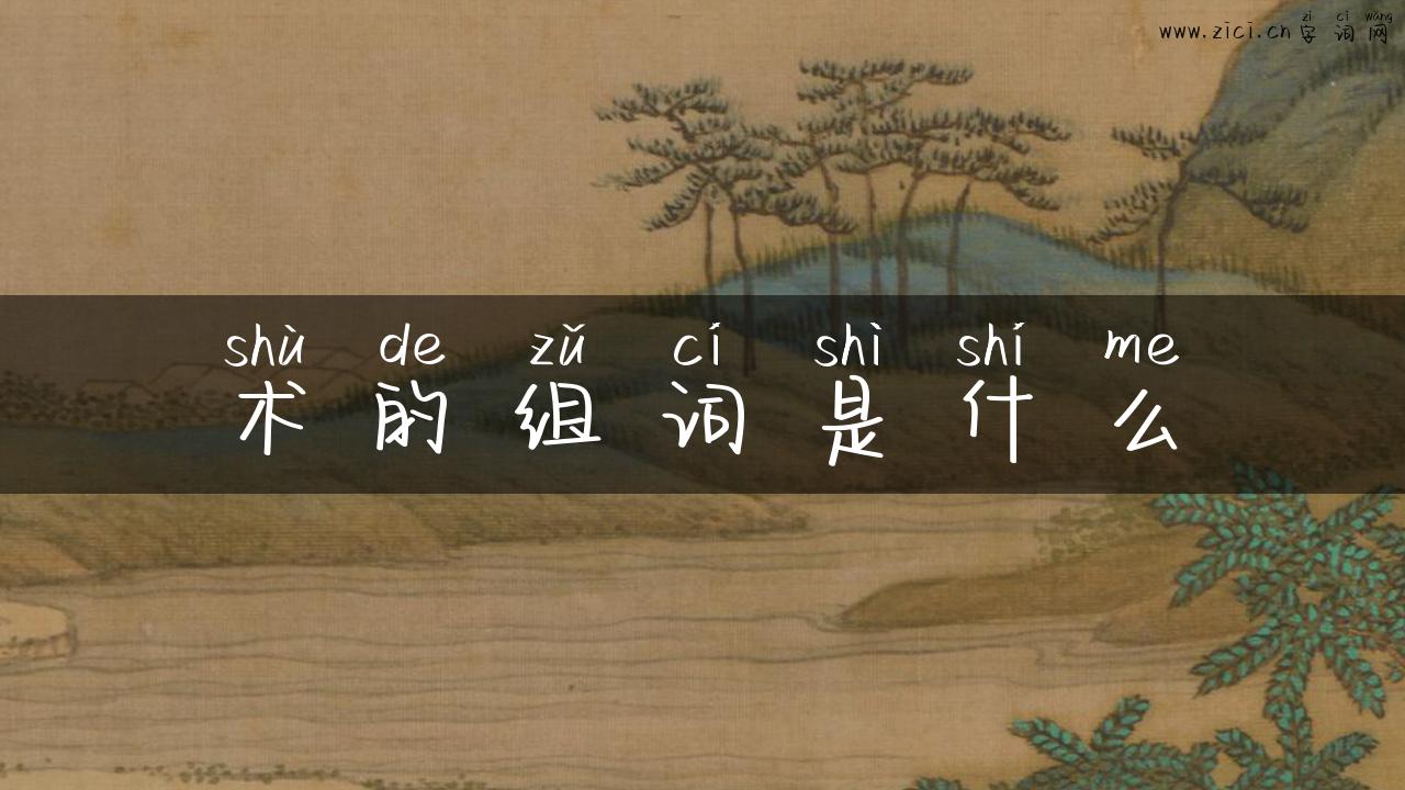 术的组词是什么