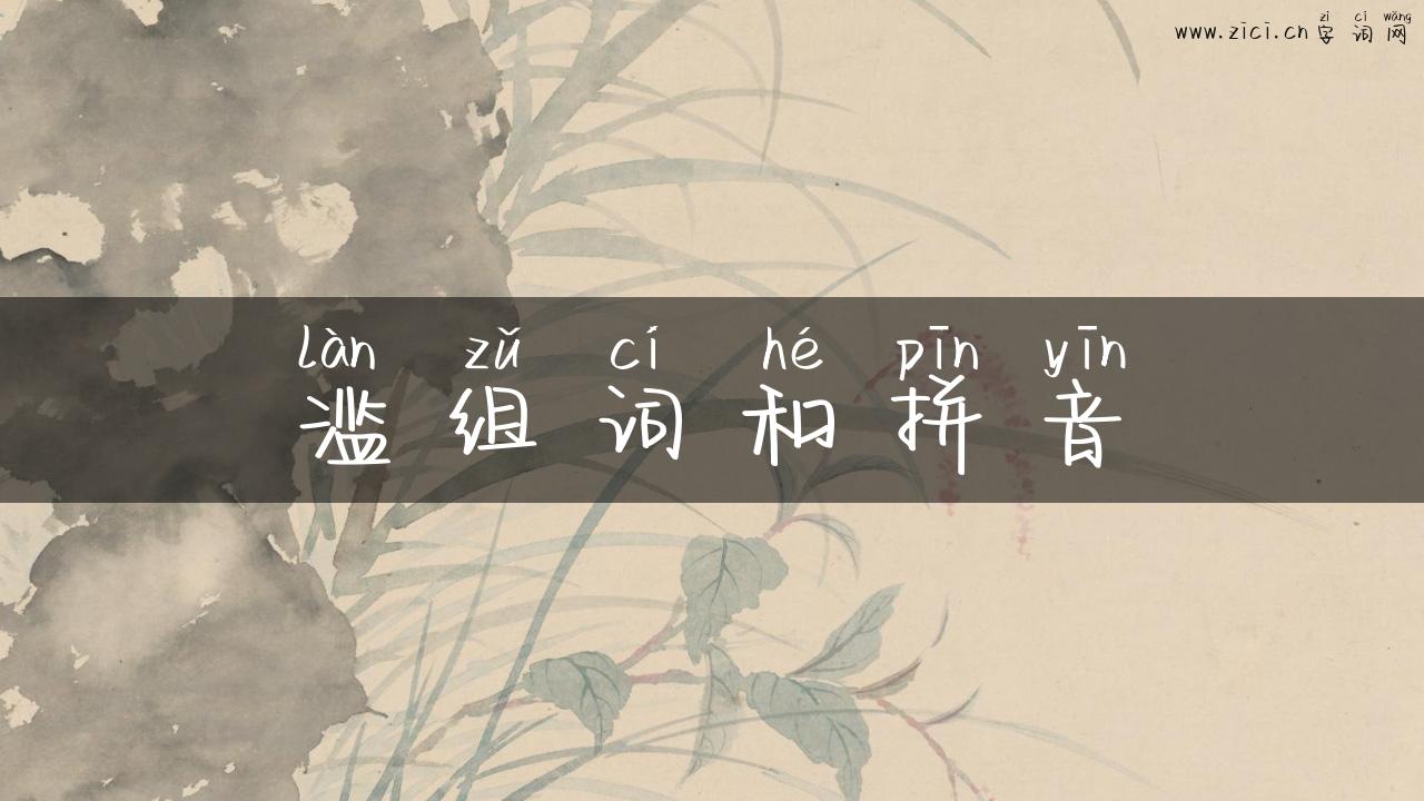 滥组词和拼音