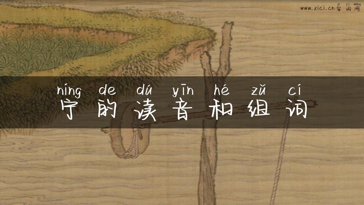 宁的读音和组词