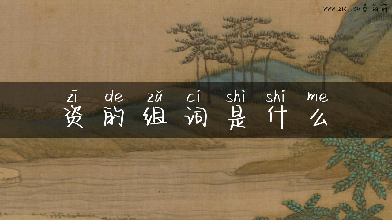 资的组词是什么
