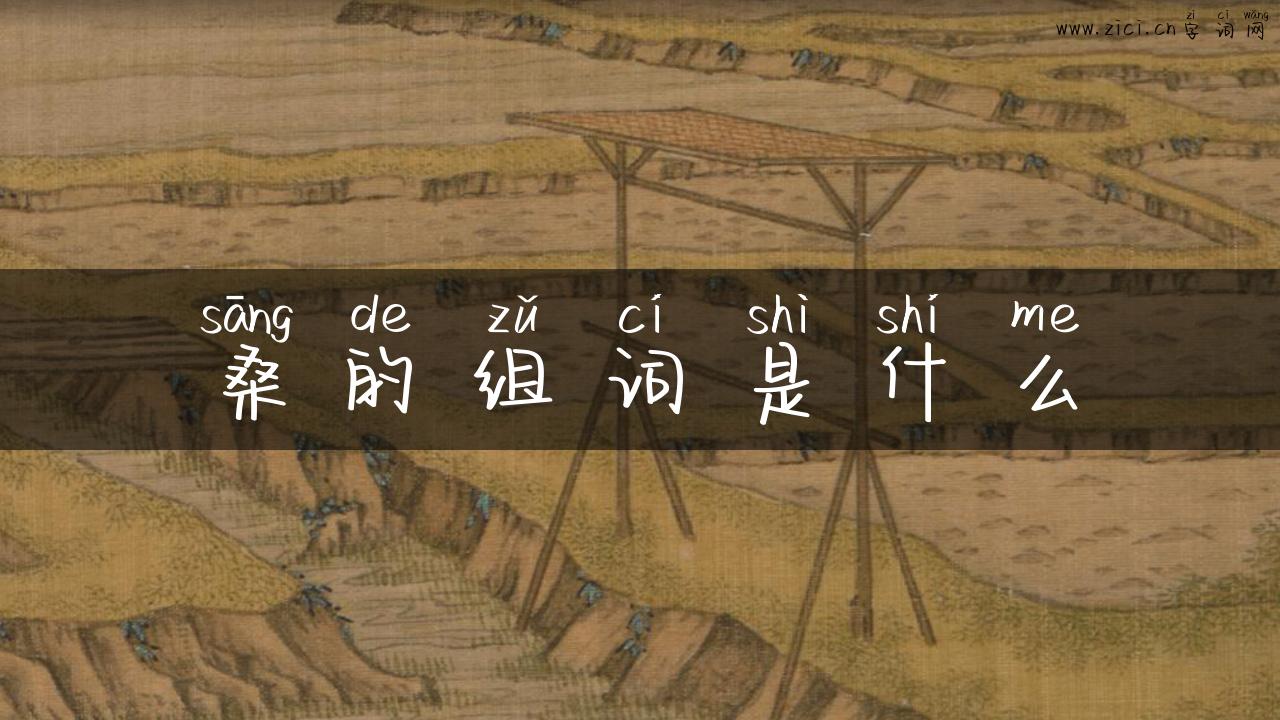 桑的组词是什么