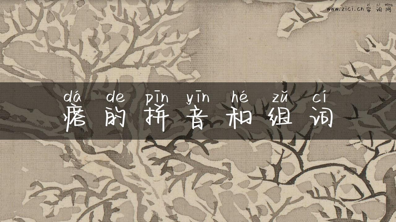 瘩的拼音和组词