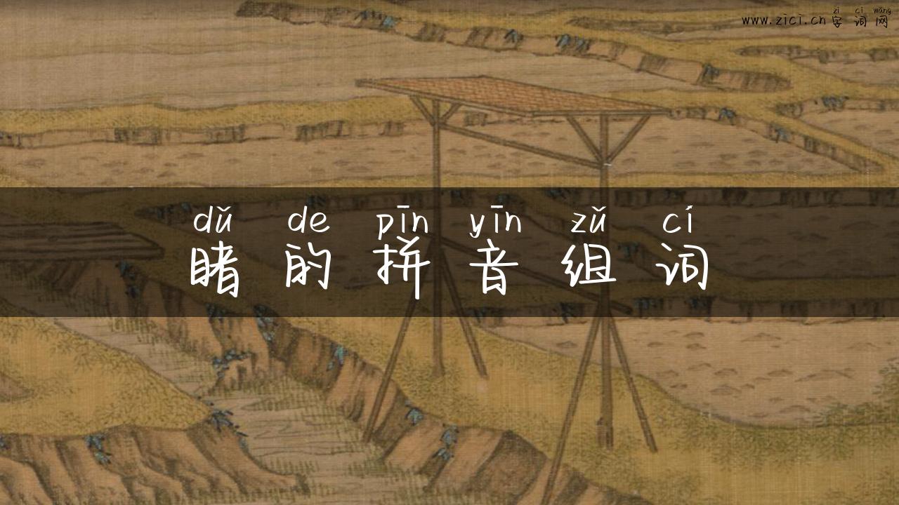 睹的拼音组词