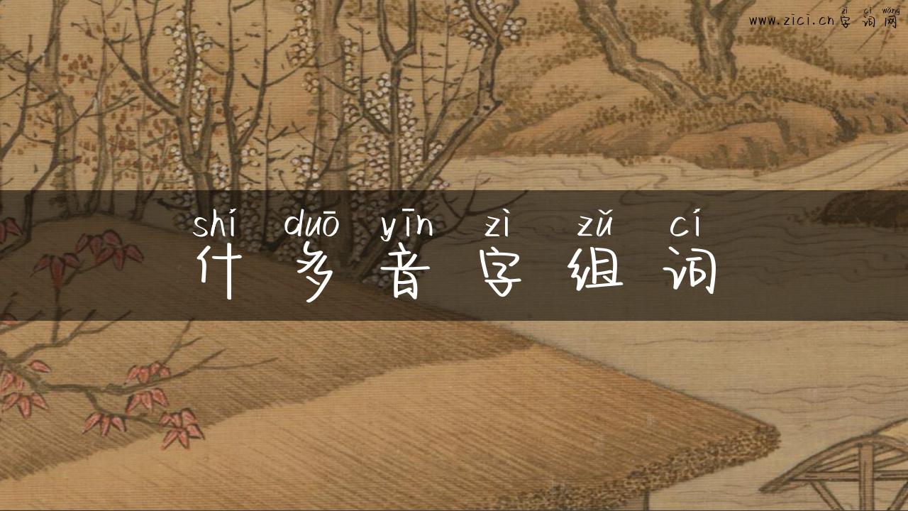 什多音字组词