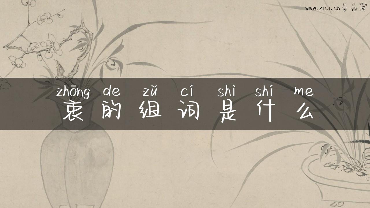 衷的组词是什么
