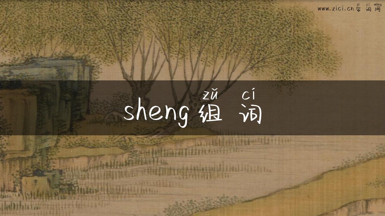 sheng组词