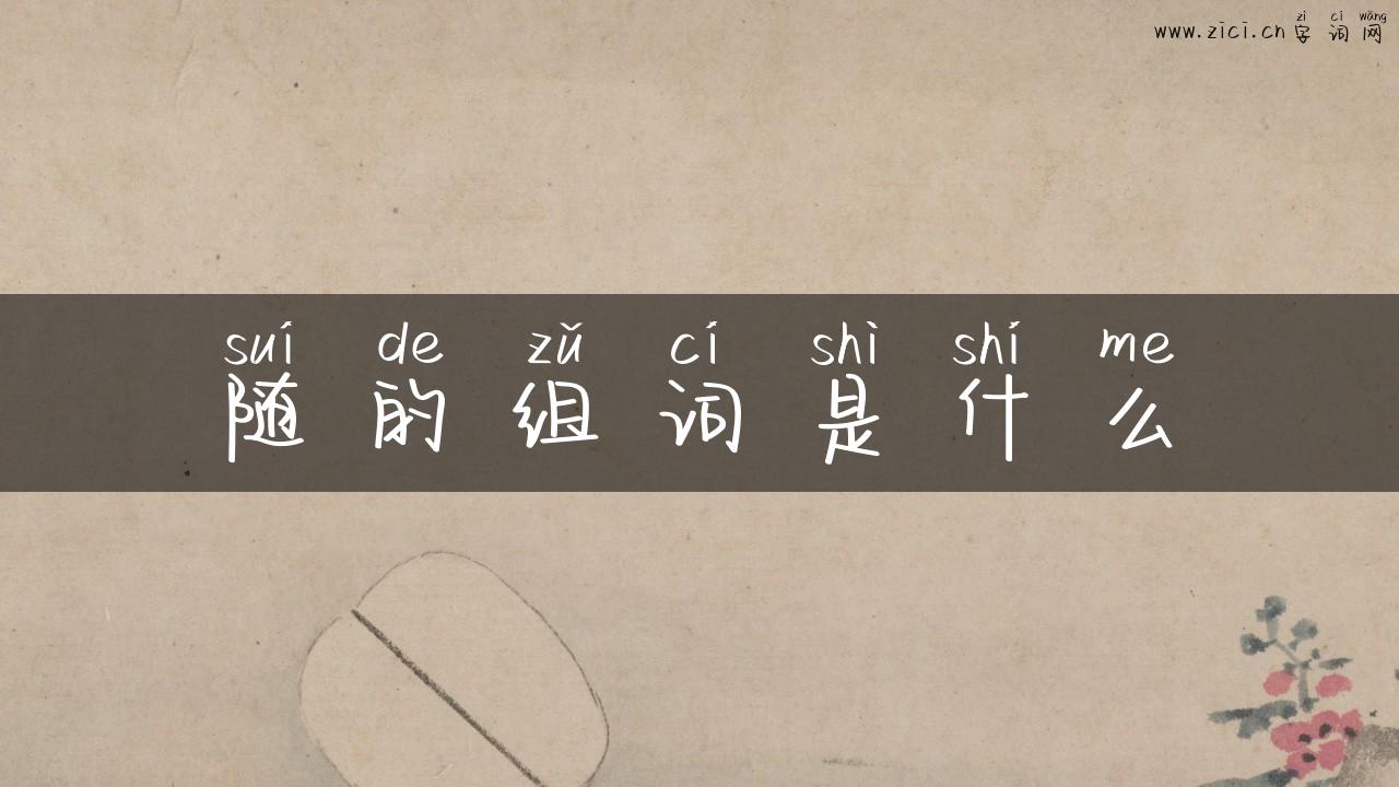 随的组词是什么