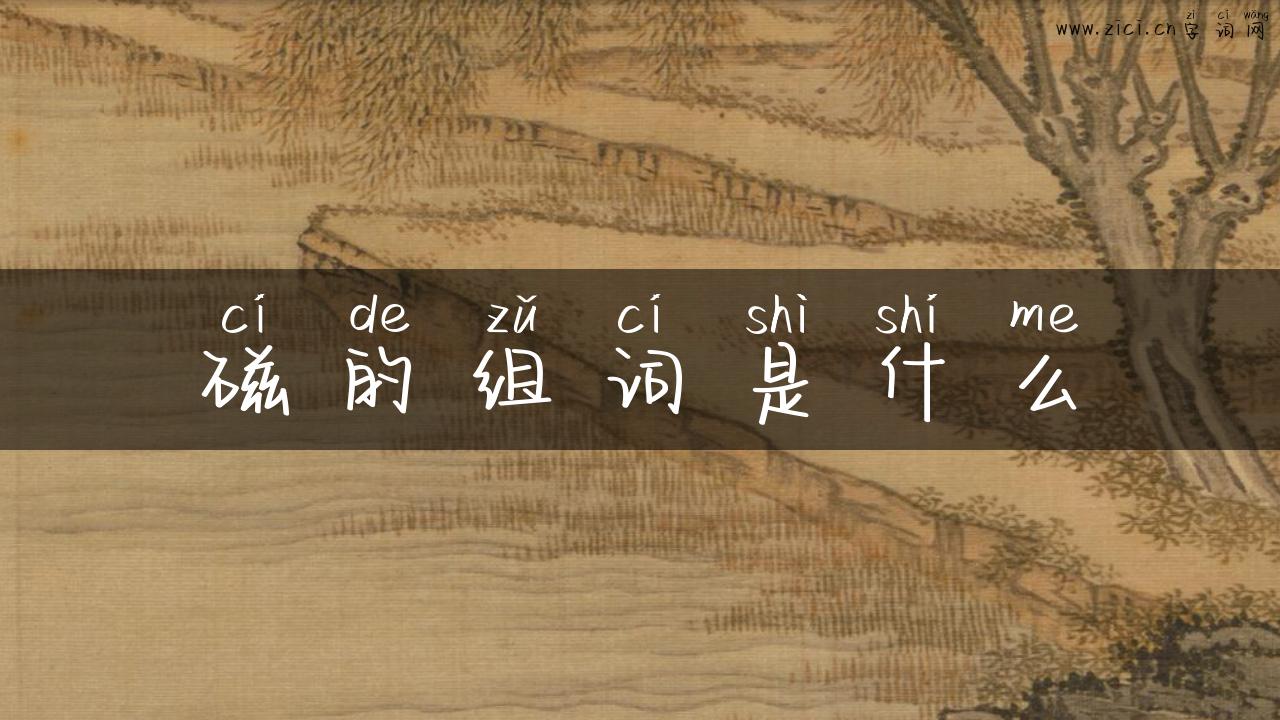磁的组词是什么