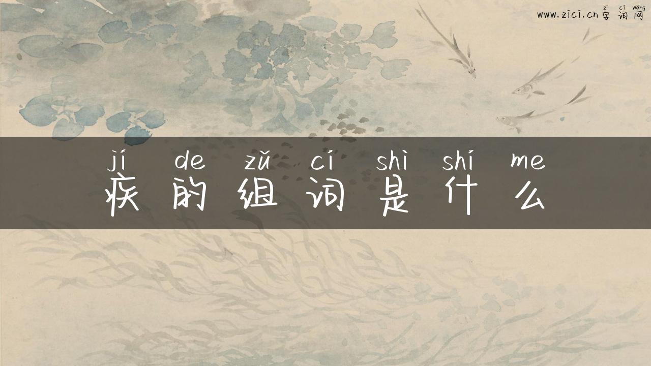 疾的组词是什么